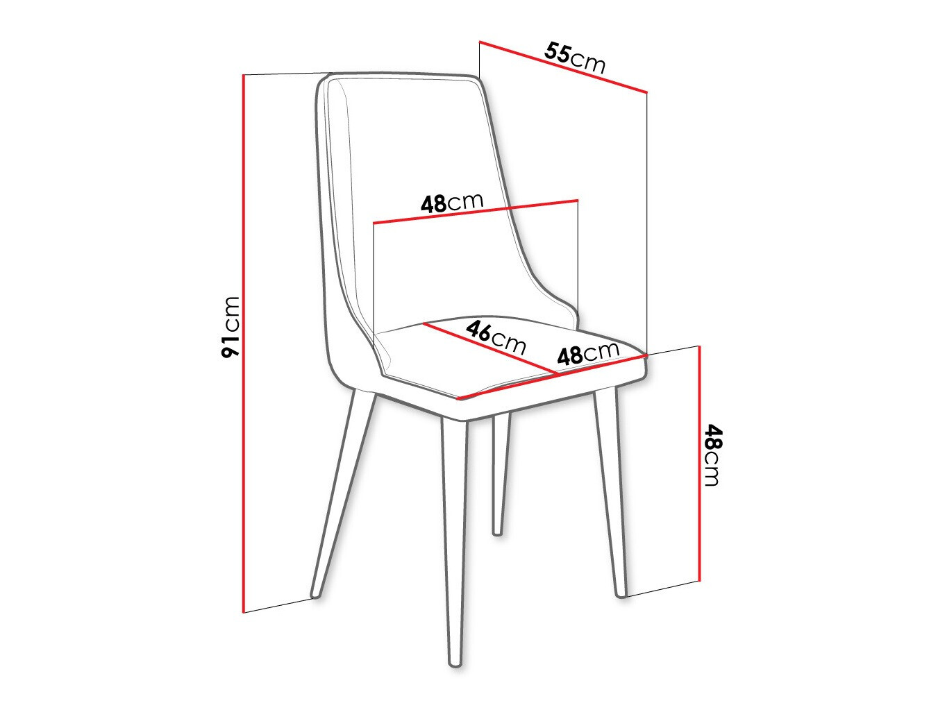 Stoel Jackson 106 (Zwart + Magic Velvet 2219)