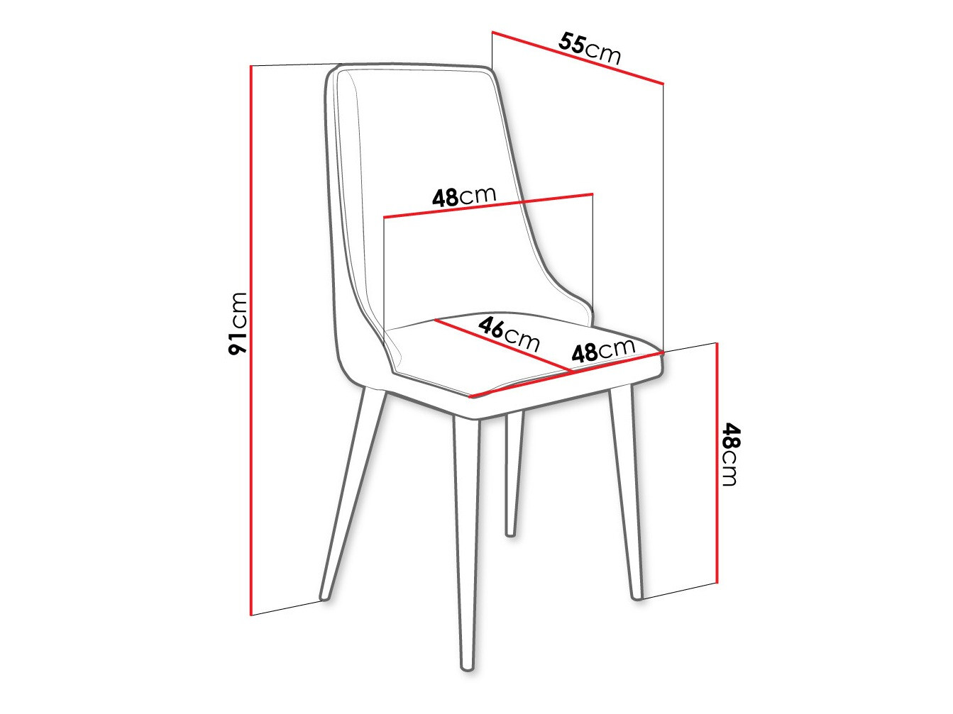 Stoel Jackson 106 (Zwart + Magic Velvet 2240)