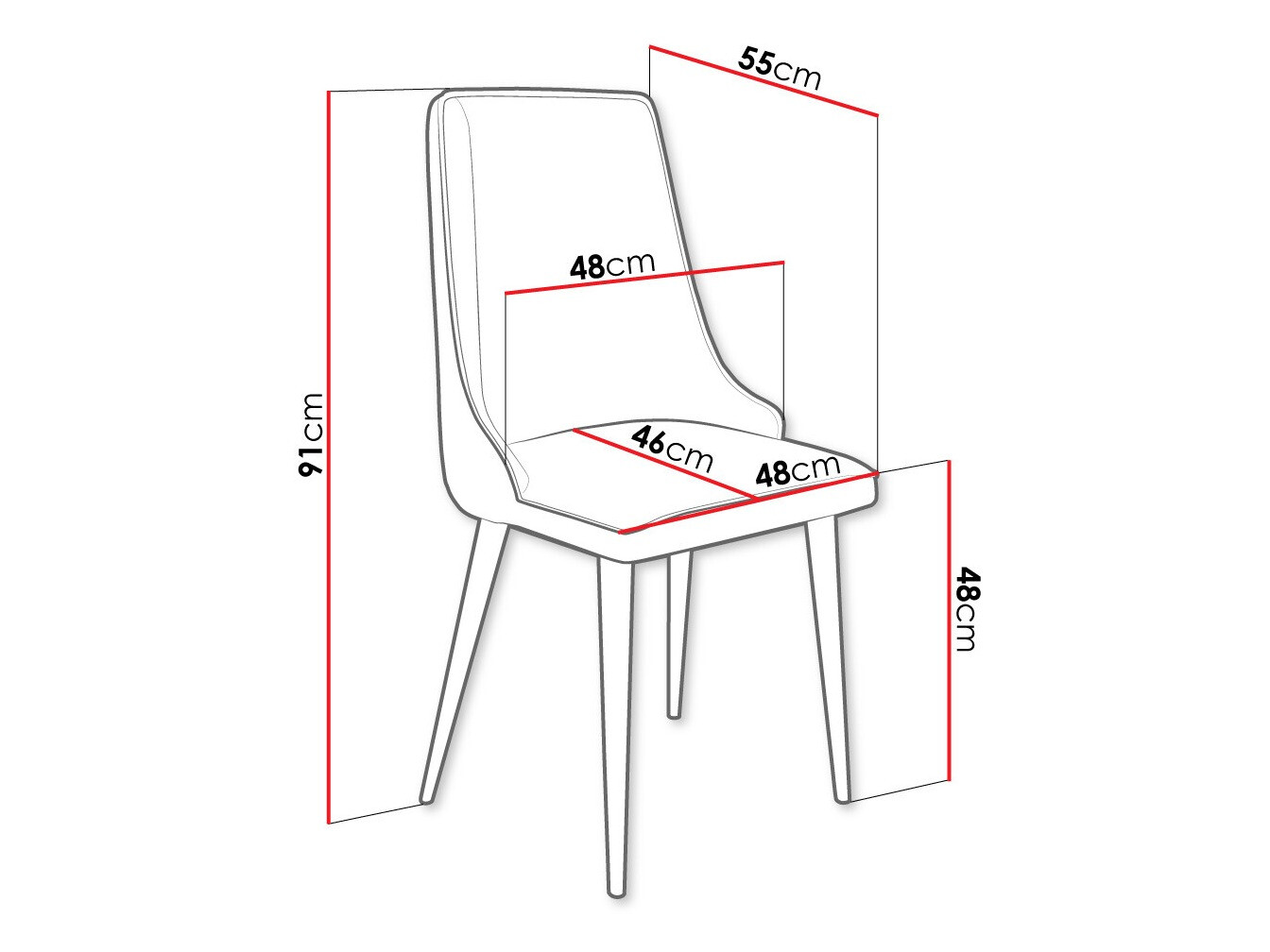 Stoel Jackson 106 (Zwart + Magic Velvet 2250)