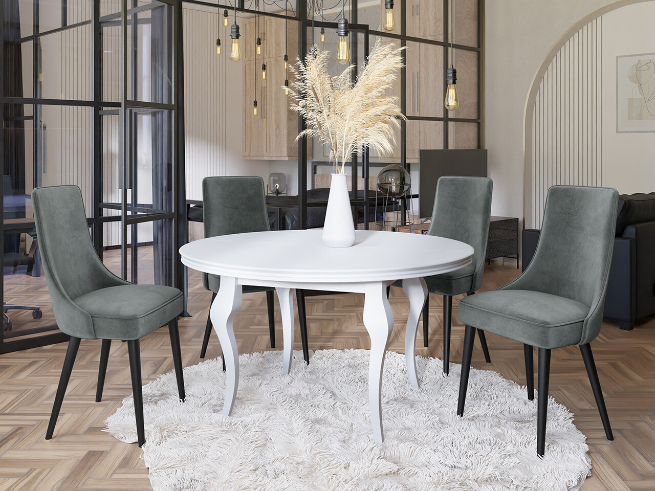 Stoel Jackson 107 (Zwart + Magic Velvet 2217)