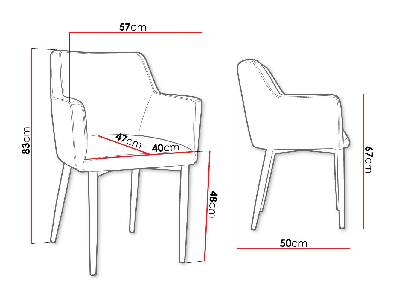 Stoel Jackson 108 (Zwart + Magic Velvet 2209)