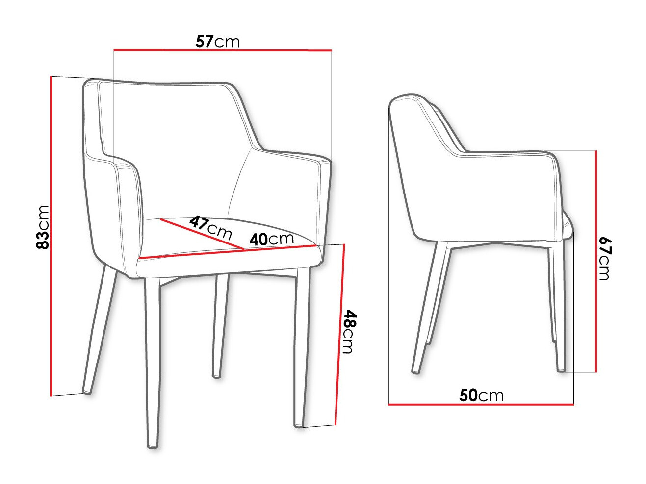 Stoel Jackson 108 (Zwart + Magic Velvet 2225)