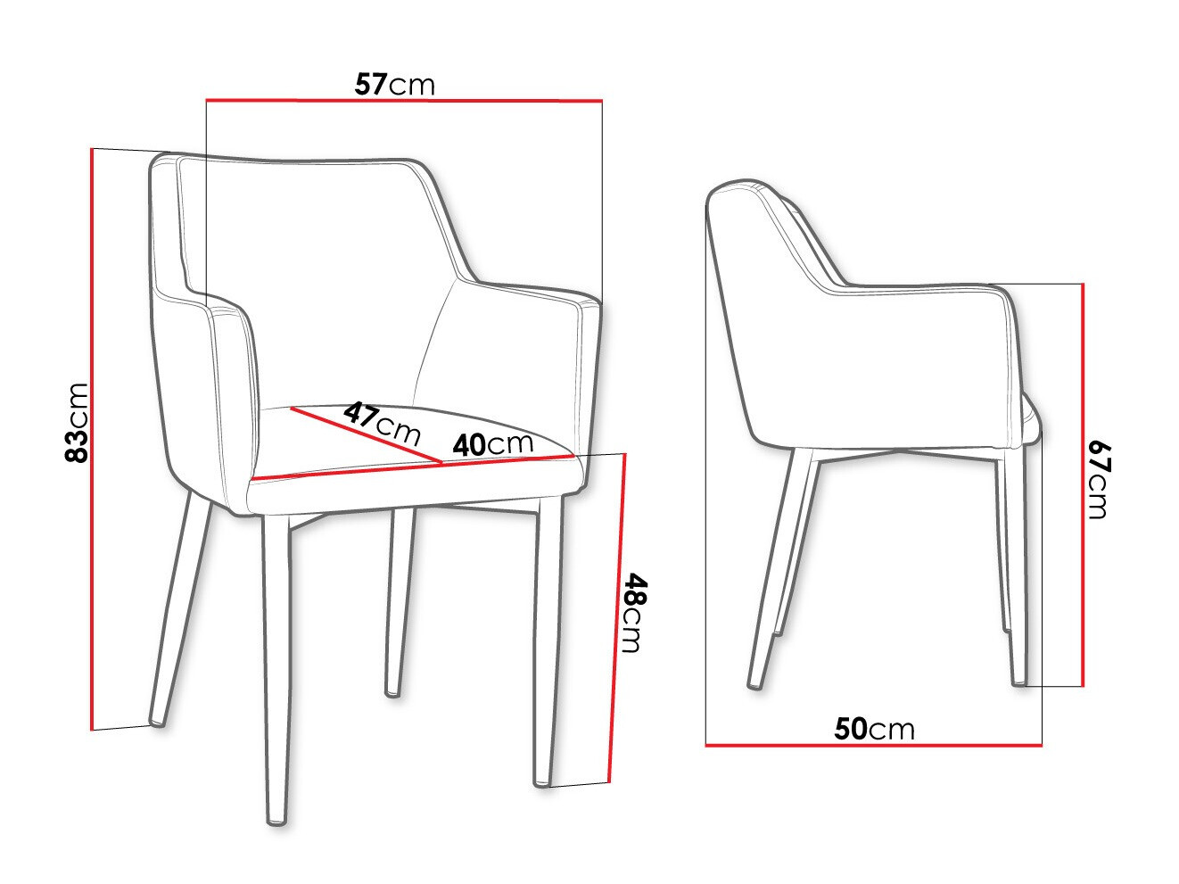 Stoel Jackson 108 (Zwart + Magic Velvet 2240)