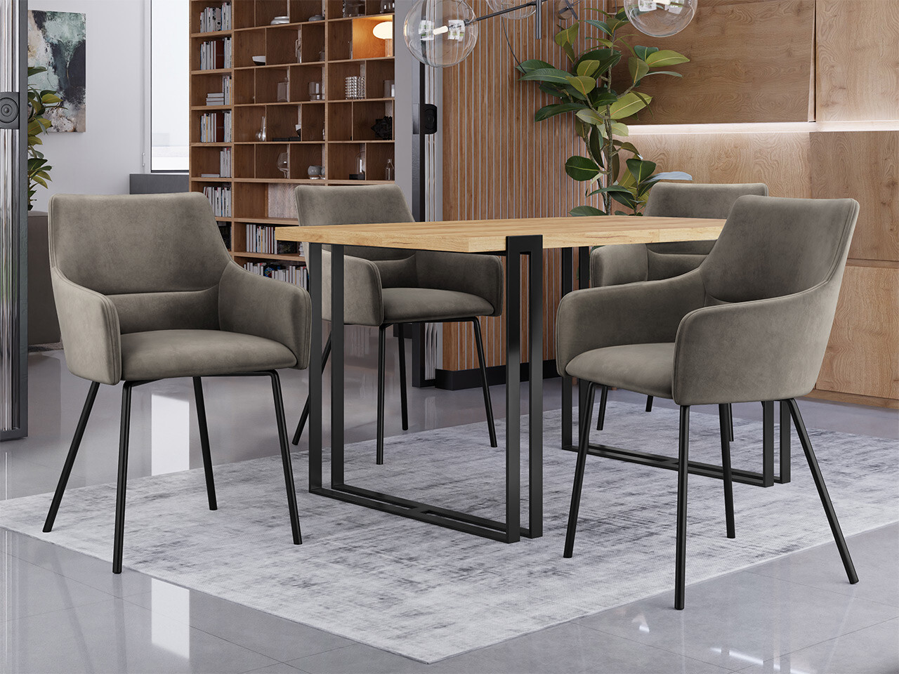 Stoel Jackson 109 (Zwart + Magic Velvet 2209)