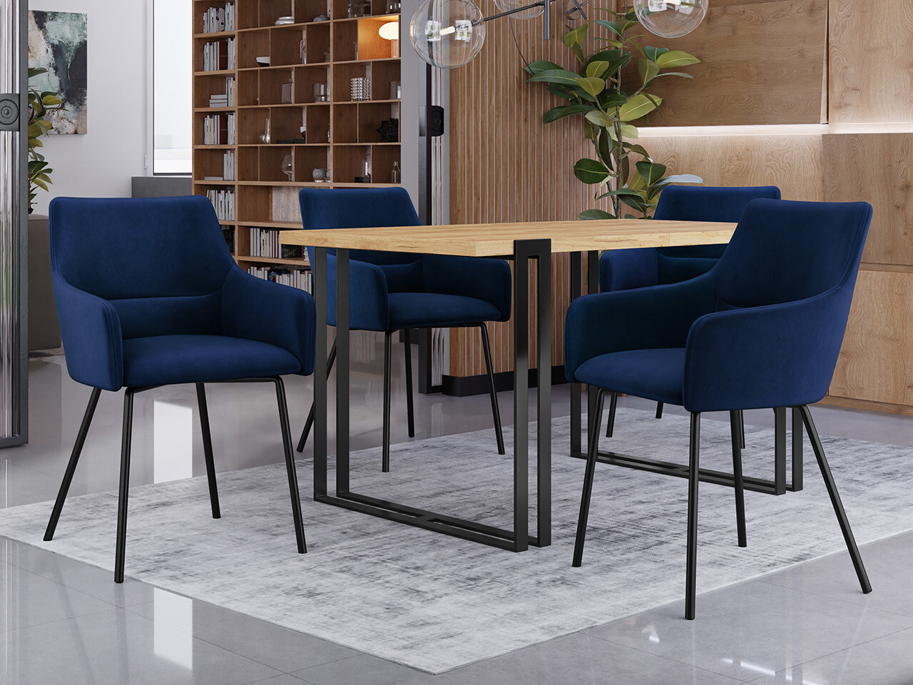 Stoel Jackson 109 (Zwart + Magic Velvet 2216)