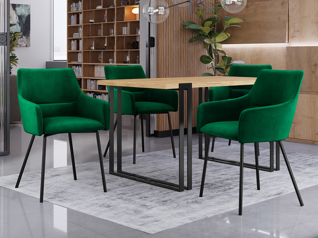 Stoel Jackson 109 (Zwart + Magic Velvet 2225)