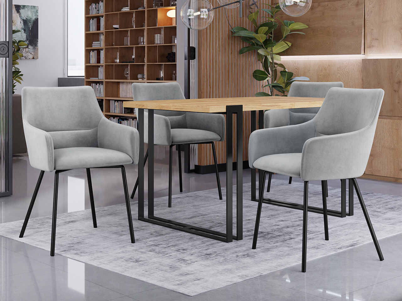 Stoel Jackson 109 (Zwart + Magic Velvet 2240)