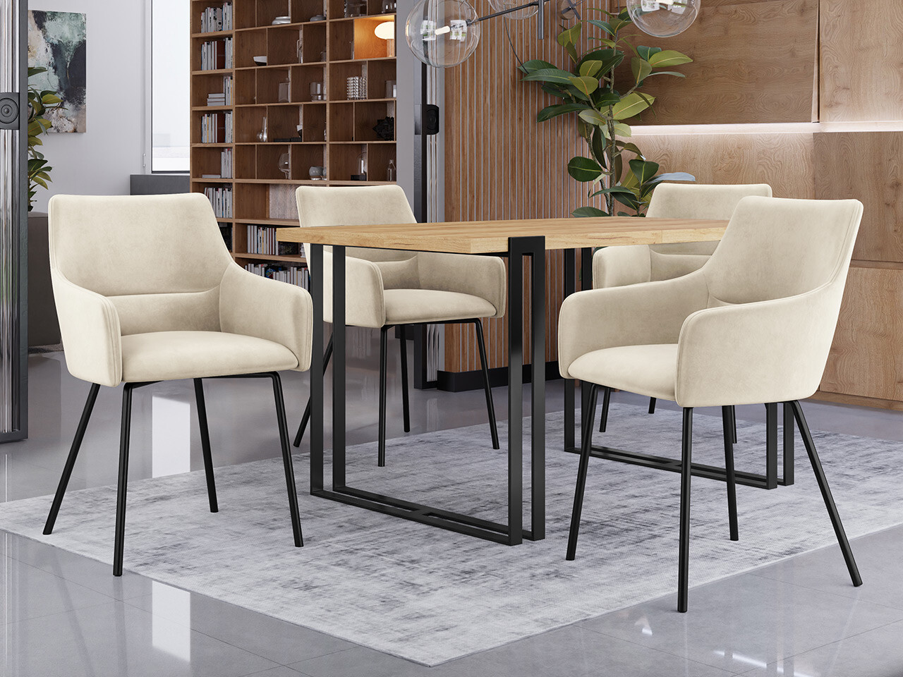 Stoel Jackson 109 (Zwart + Magic Velvet 2250)