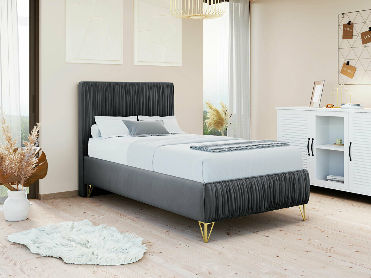 Bed Logan 112 (Amor Velvet 4321)