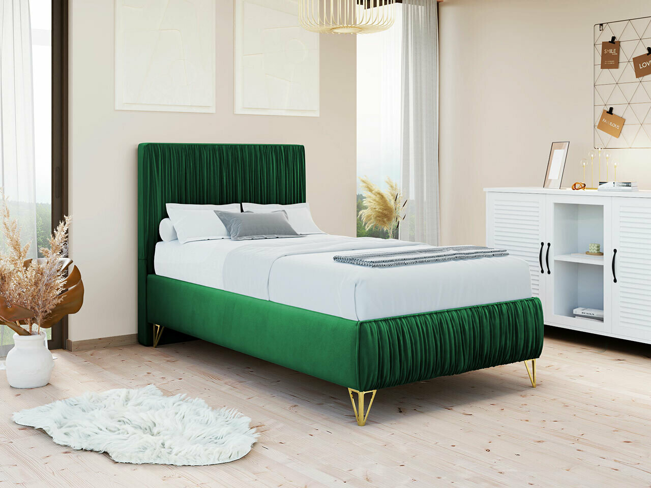 Bed Logan 112 (Amor Velvet 4311)