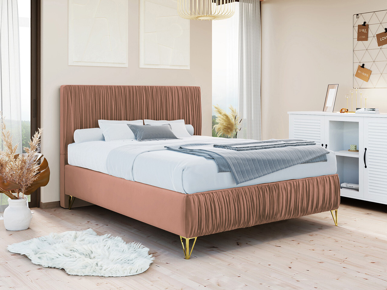 Boxspring Logan 112 (Amor Velvet 4328)
