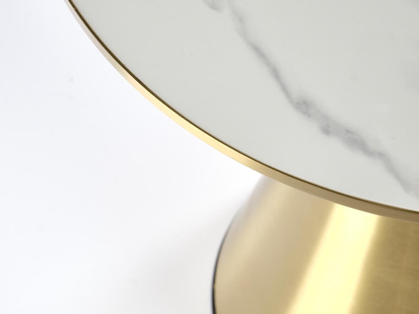 Salontafel Houston 1553 (Gouden + Wit marmer)