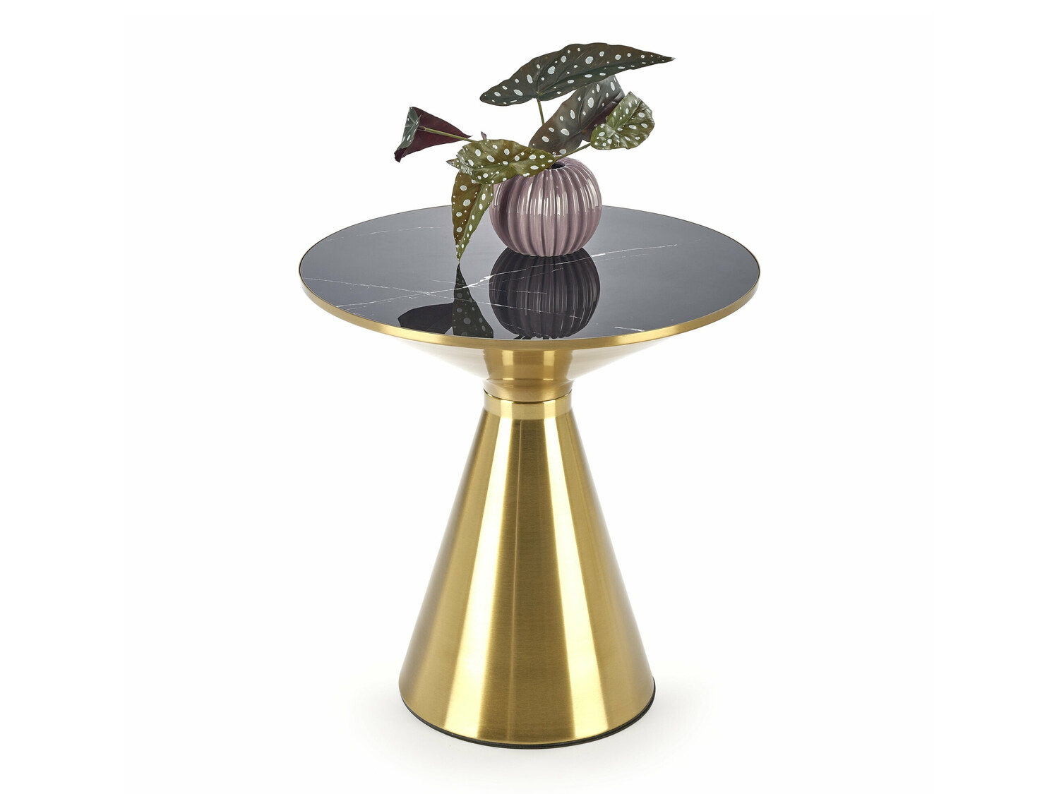 Salontafel Houston 1553 (Gouden + Zwart marmer)