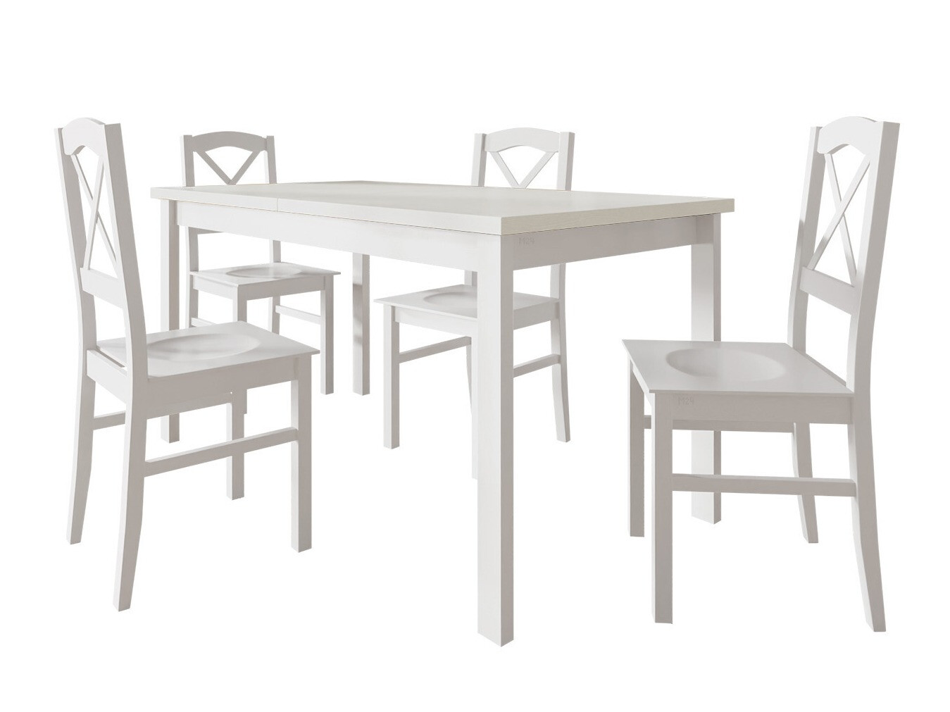 Eetkamerset Victorville 286 (Wit)