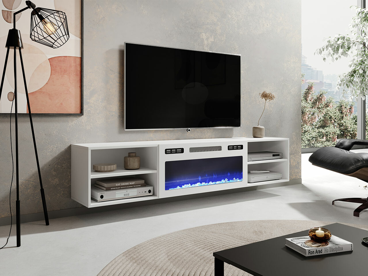 TV-meubel Charlotte 190 (Wit)