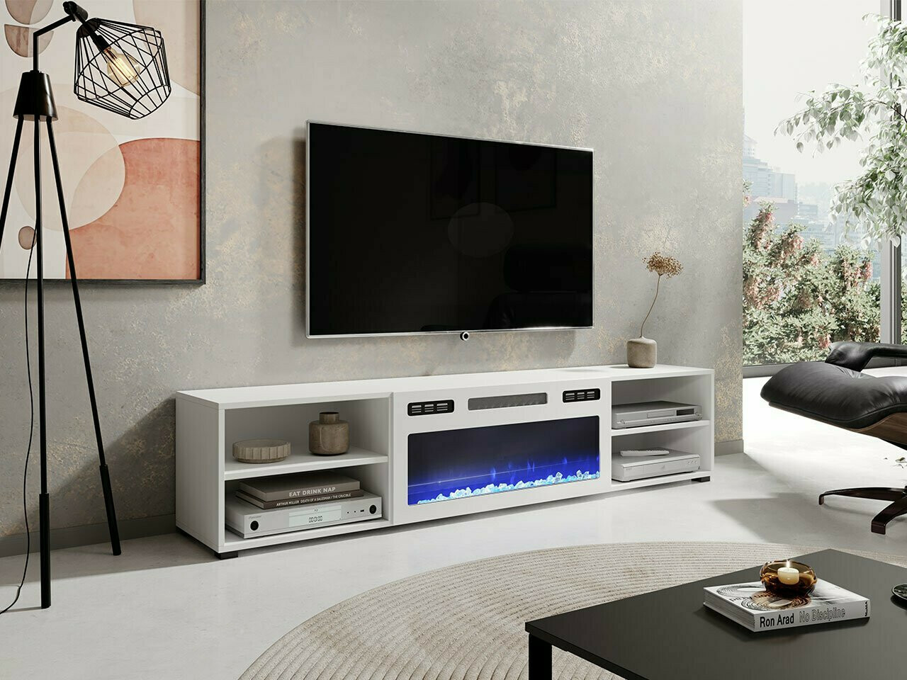 TV-meubel Charlotte 190 (Wit)