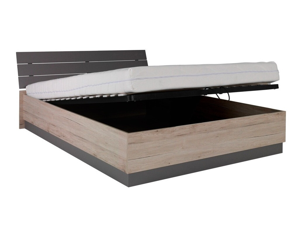 Slaapkamer set Murrieta 151 (San Remo eik + Grijs)