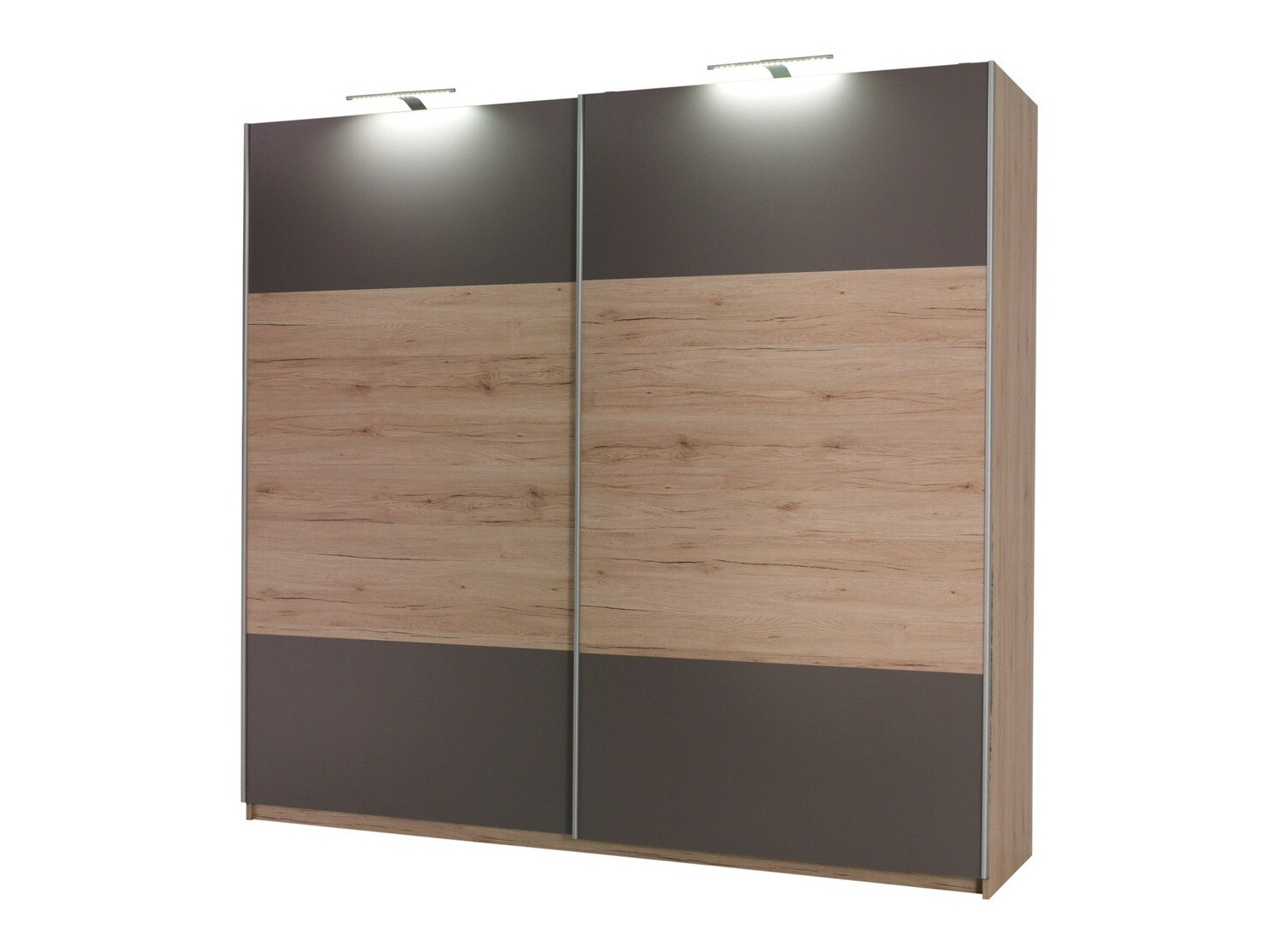 Slaapkamer set Murrieta 151 (San Remo eik + Grijs)