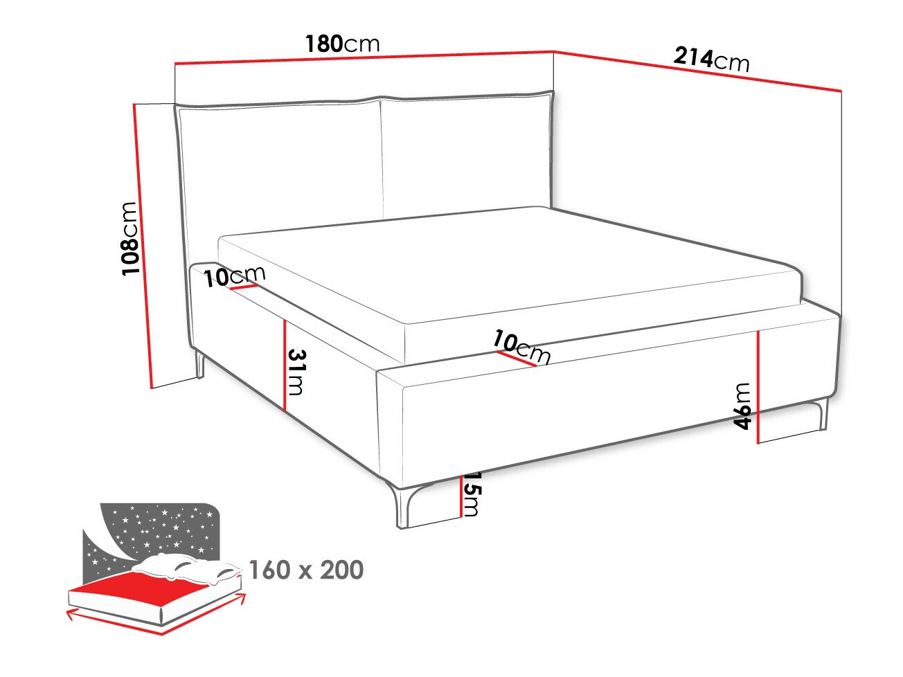 Bed Clovis 113 (Poso 02)