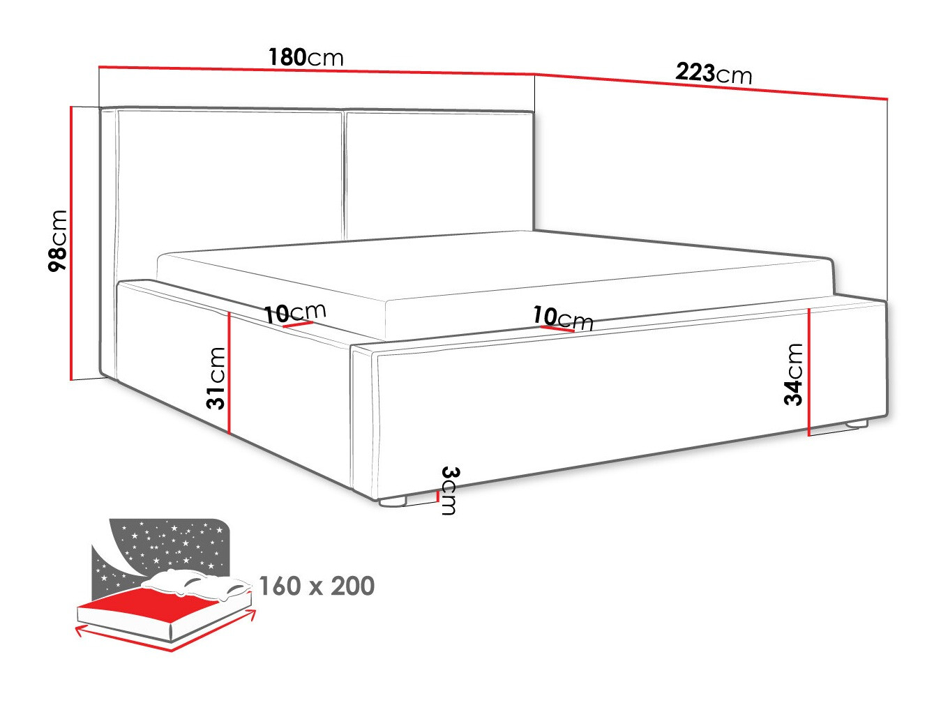 Bed TrendyNest 117 (Manila 02)
