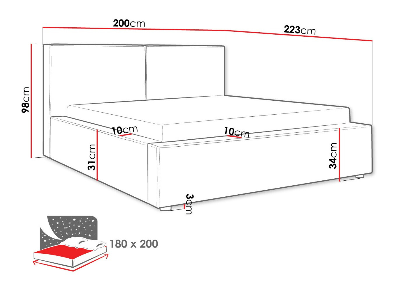 Bed TrendyNest 117 (Manila 18)