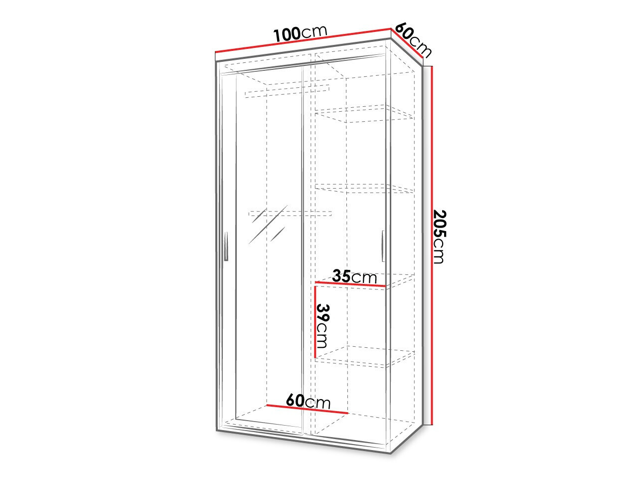 Kledingkast Apopka 101