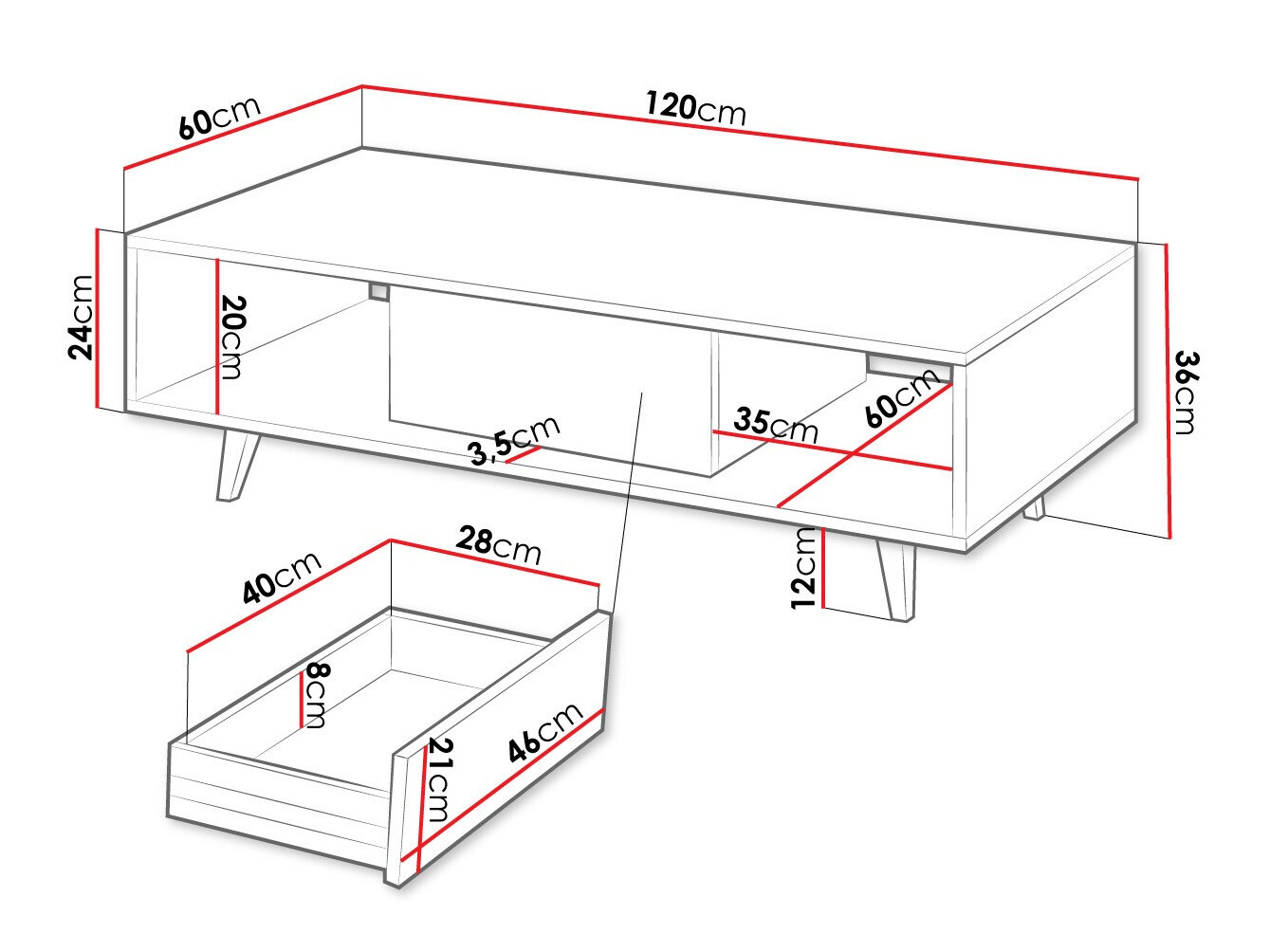 Salontafel Comfivo Romtori 104