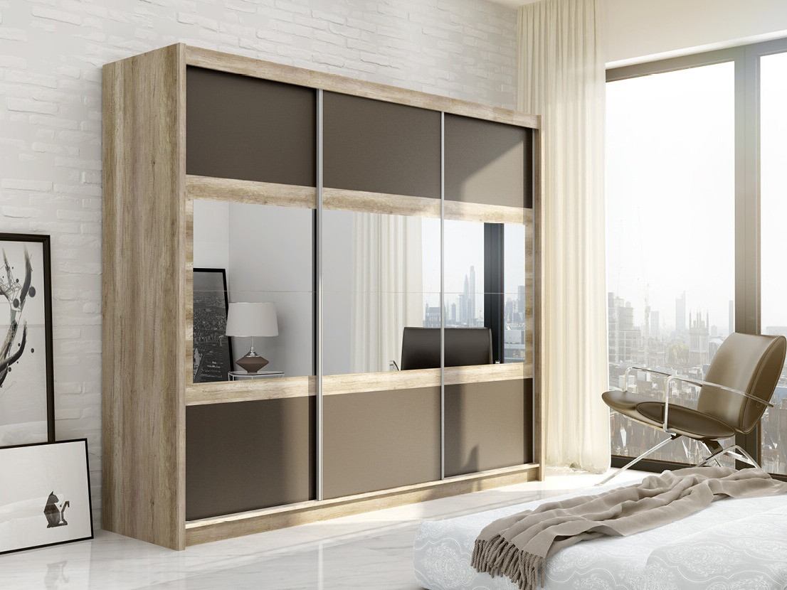 Kledingkast Honolulu 109 (Lava + Canyon eiken)