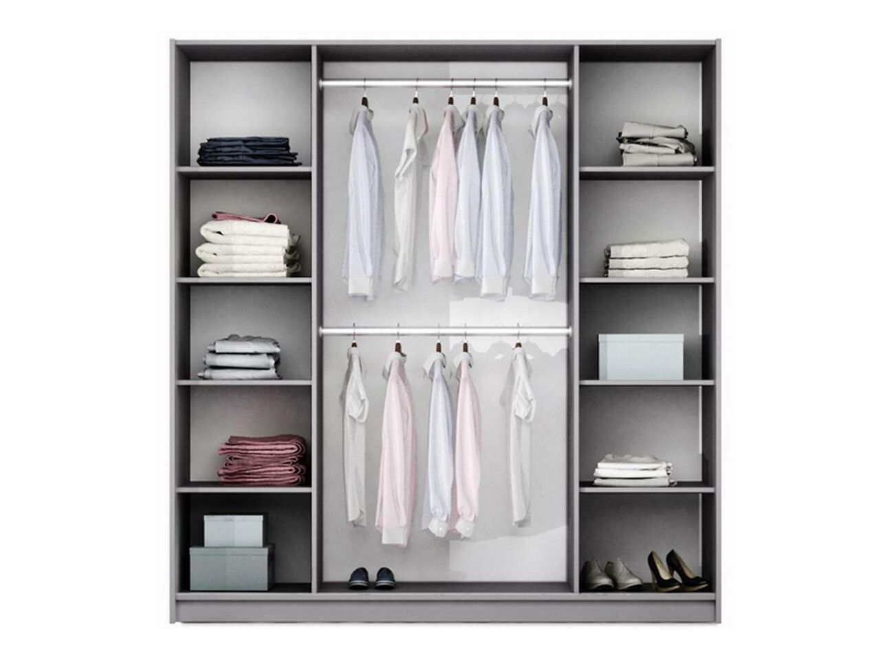 Kledingkast Honolulu 204 (Grijs)