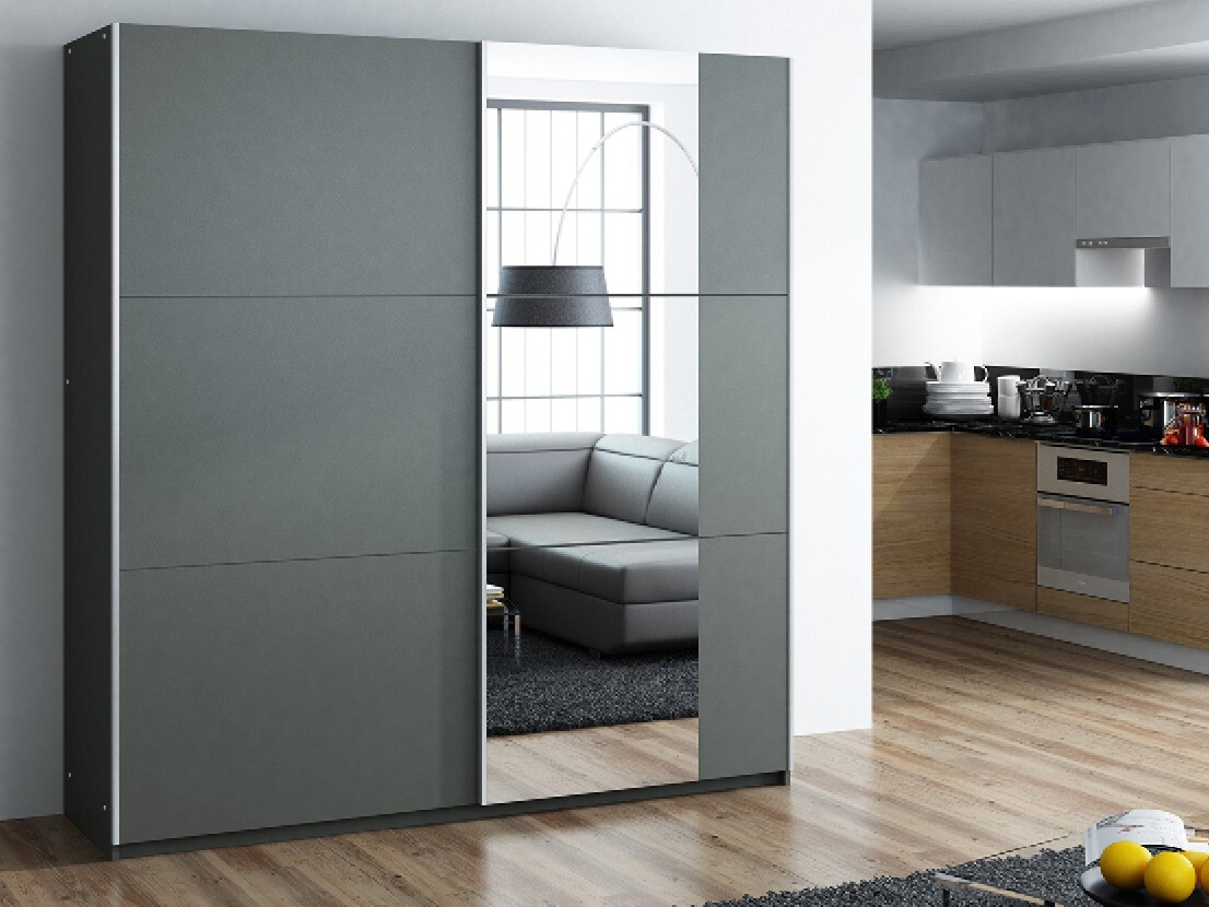 Kledingkast Honolulu 209 (Grafiet)