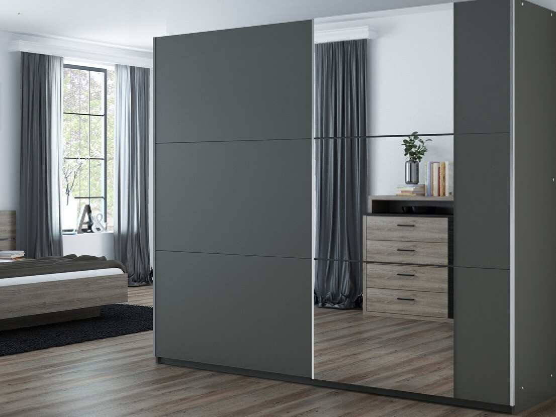 Kledingkast Honolulu 213 (Grafiet)