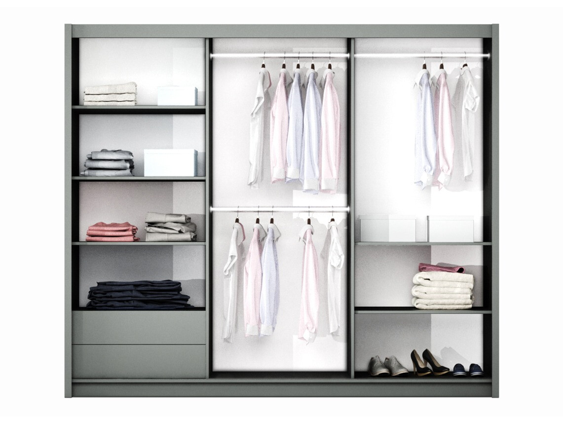 Kledingkast Honolulu 213 (Wit)