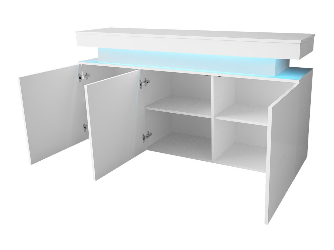 Dressoir Monfero 101 (Wit + Glanzend wit)