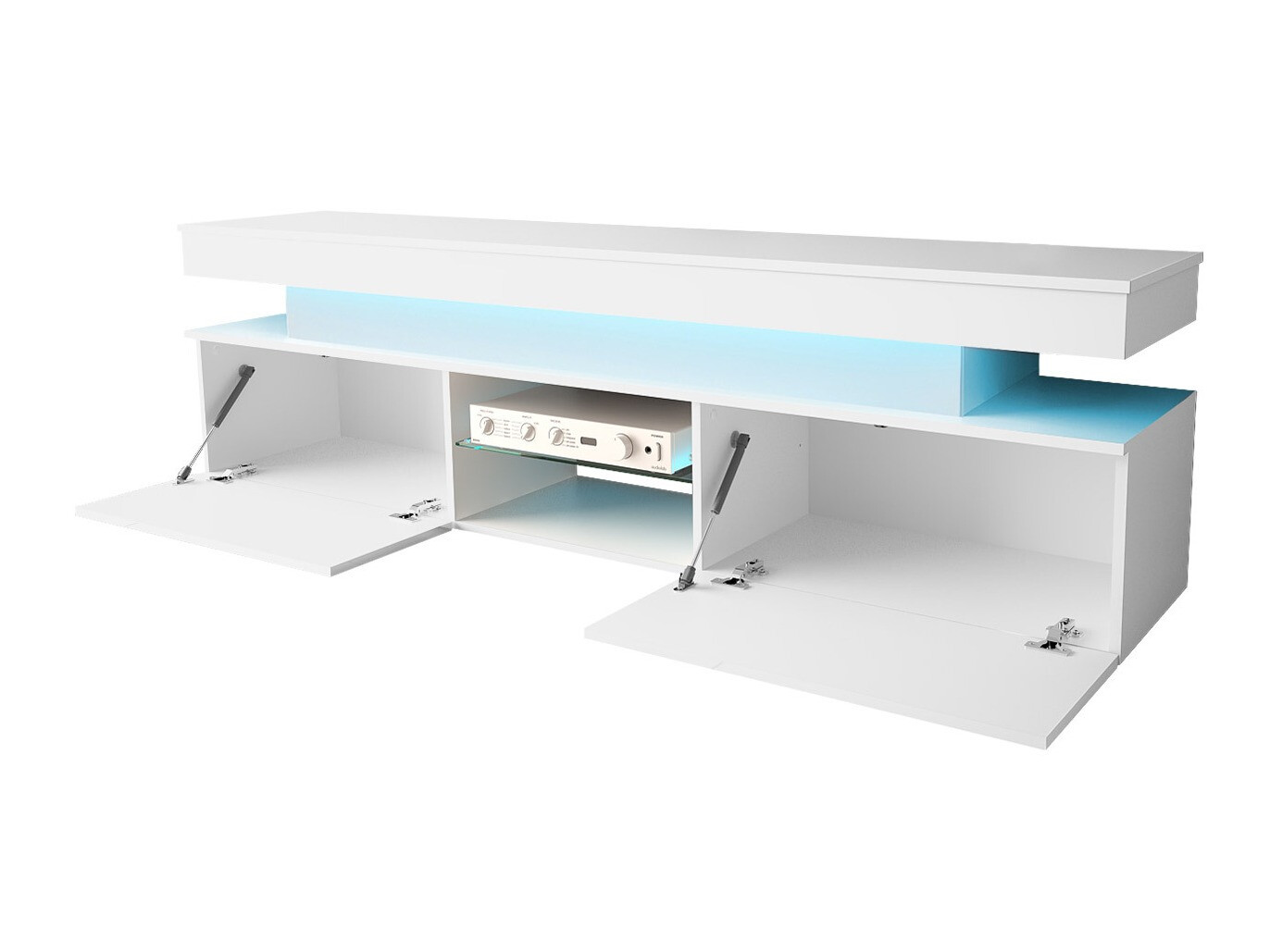 Woonkamerset Monfero (Zwart + Glanzend zwart)