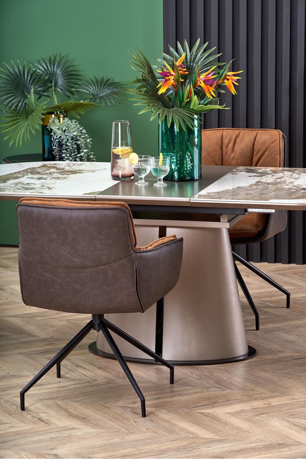 Stoel Houston 1548 (Bruin + Donkerbruin)