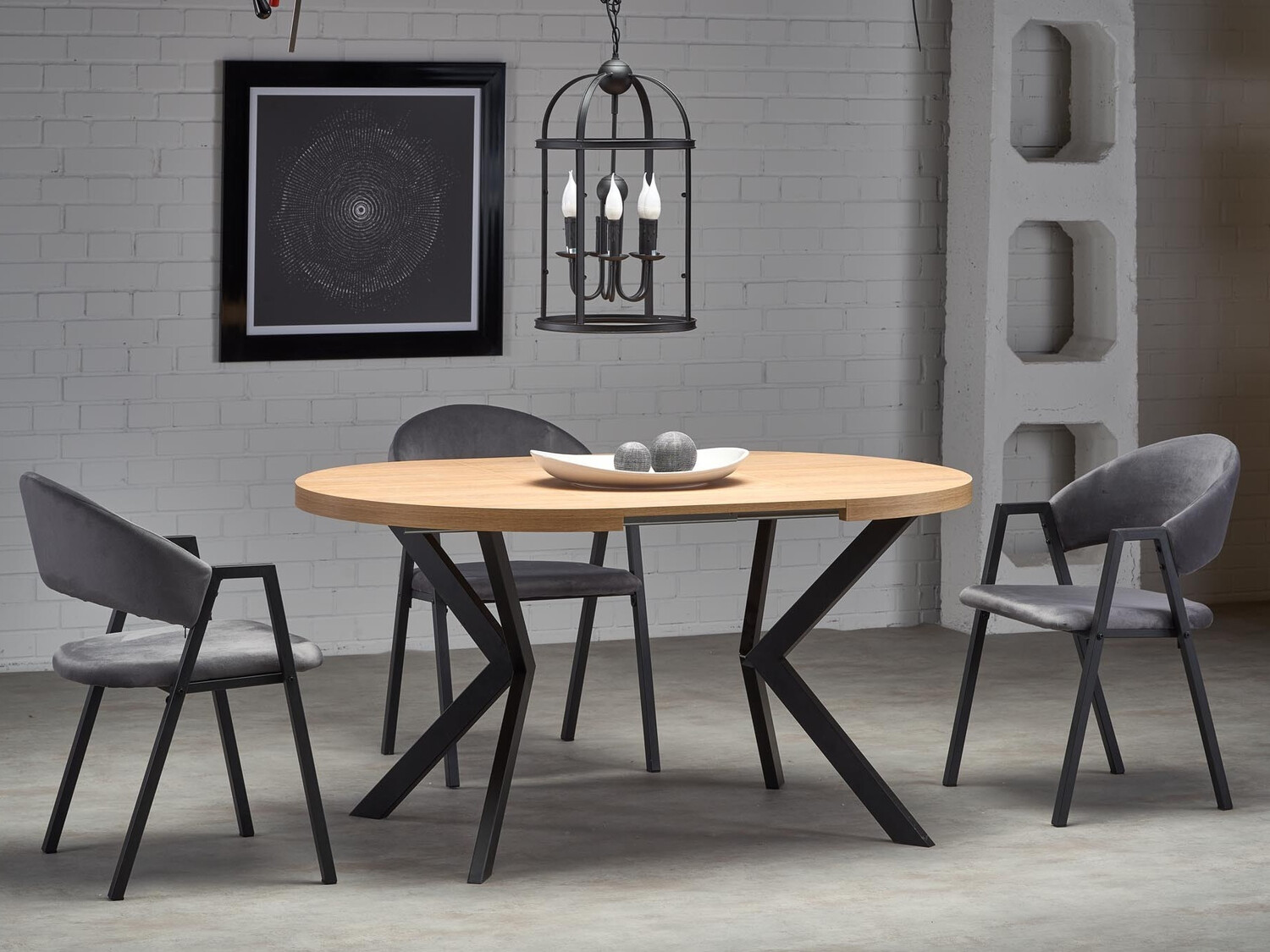 Stoel Houston 1348 (Grijs + Zwart)