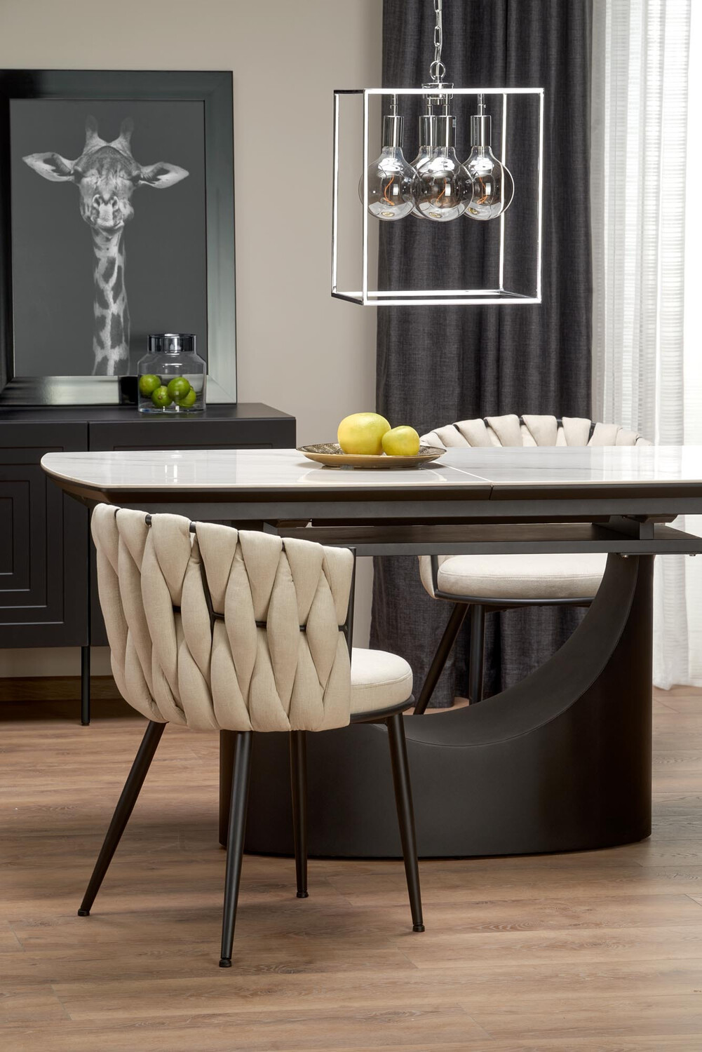 Stoel Houston 1508 (Beige + Zwart)