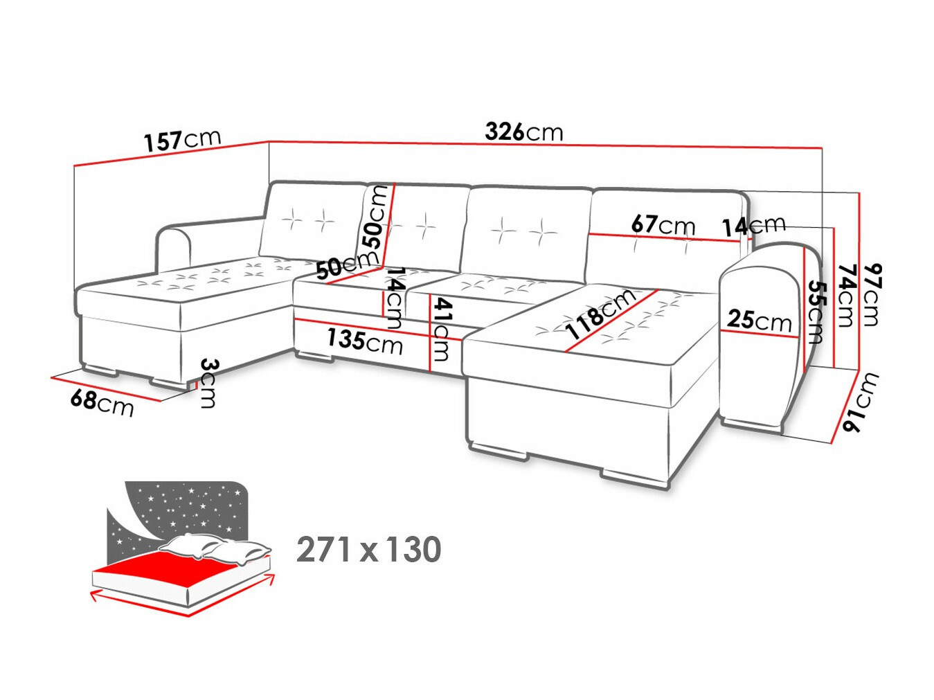 Hoekbank Arvada 117 (Monolith 04)