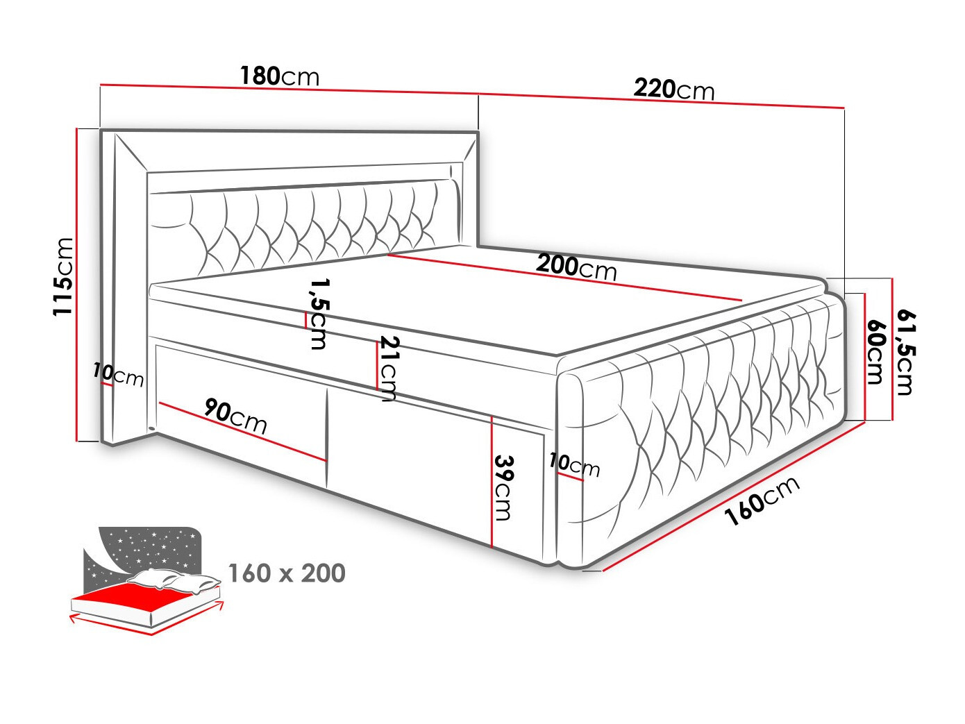 Boxspring Nashville 131