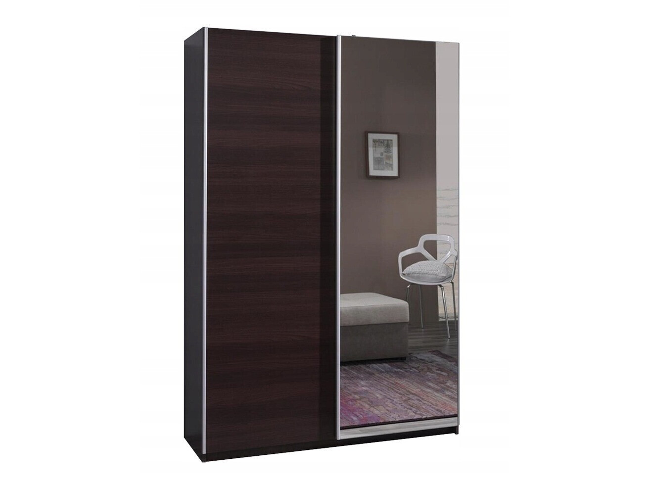 Kledingkast Murrieta 112 (Wengé)