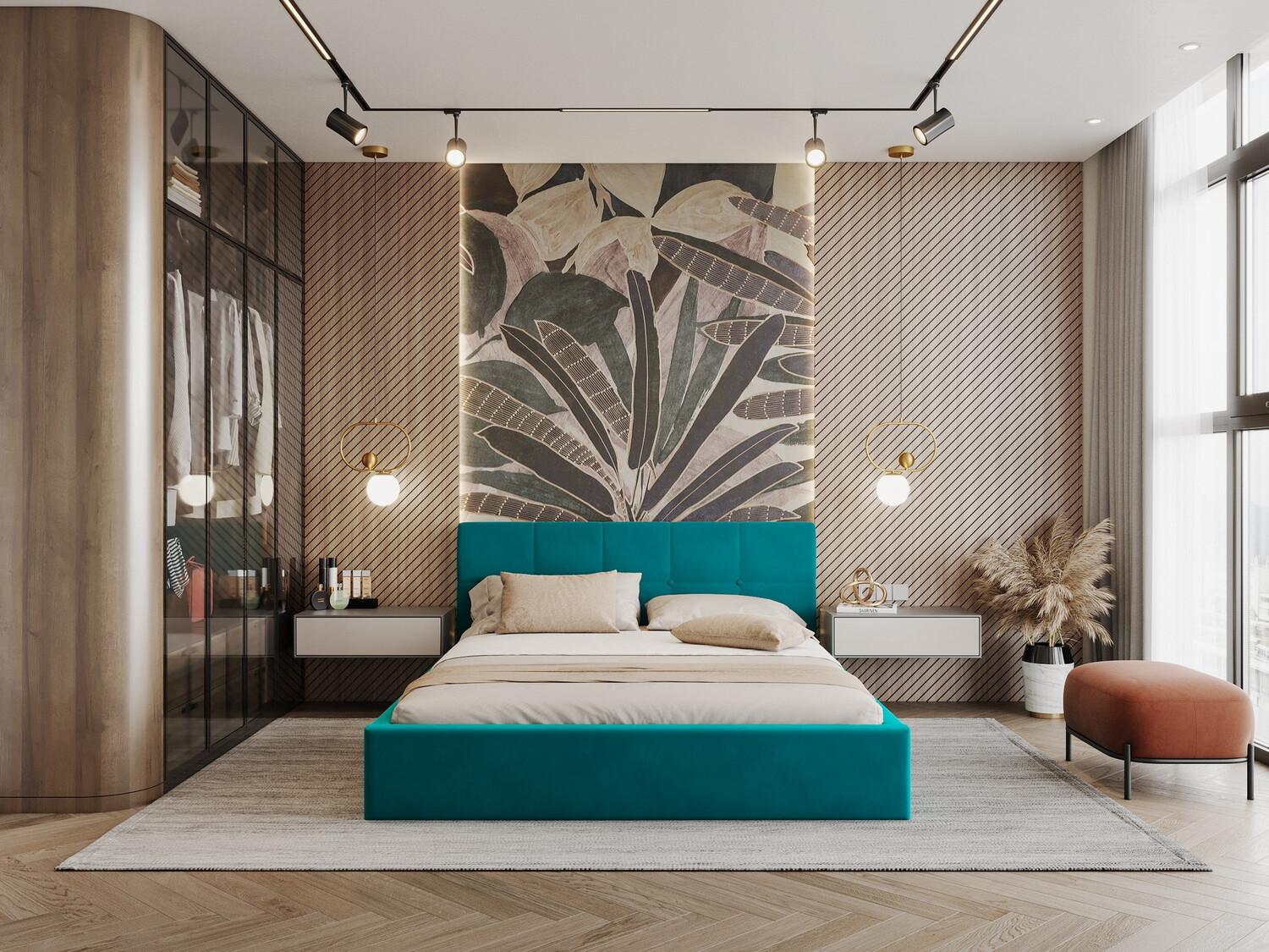 Bed Fairfield 106 (Turquoise)