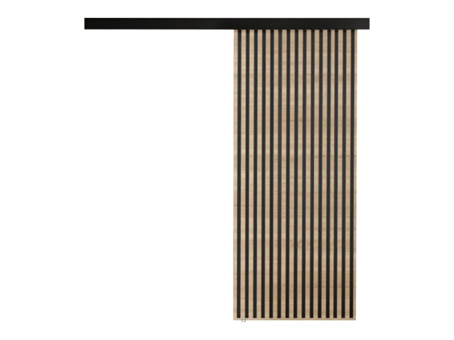 Schuifdeur Dover 202 (Sonoma eik + Zwart)