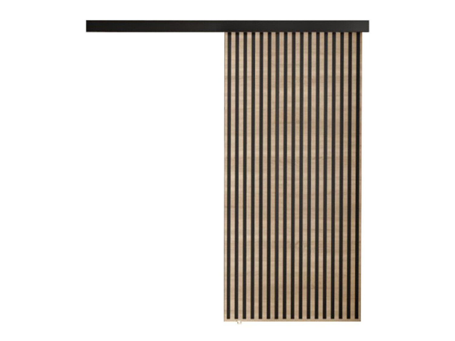 Schuifdeur Dover 203 (Sonoma eik + Zwart)