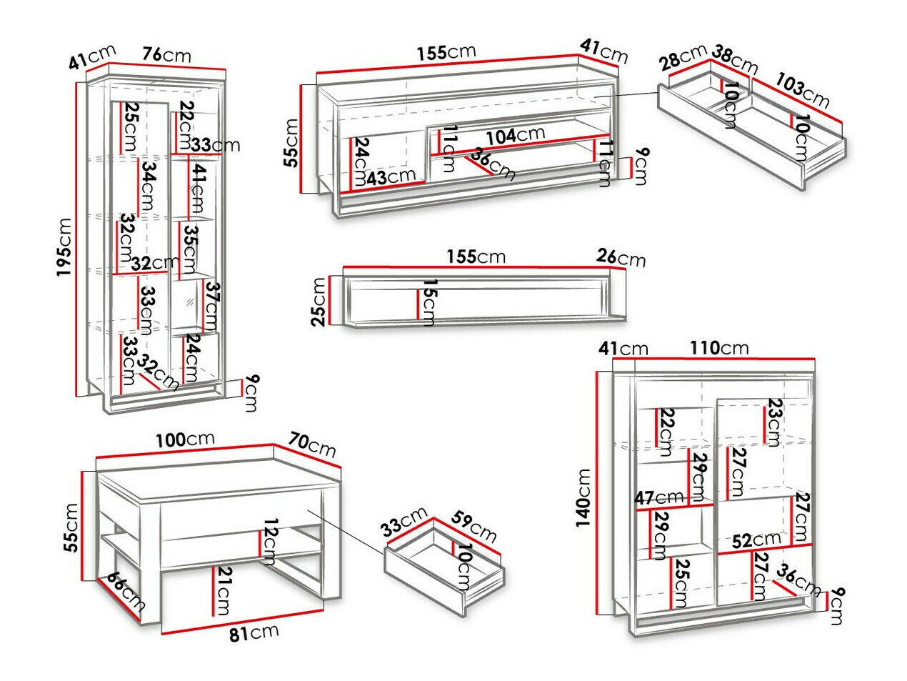 Woonkamerset Luliru 134