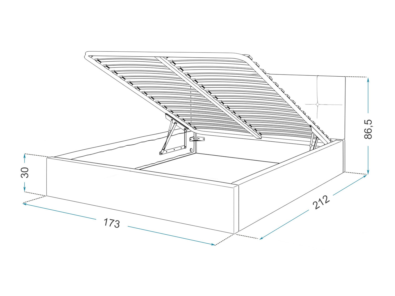 Bed Fairfield 107 (Lichtgroen)
