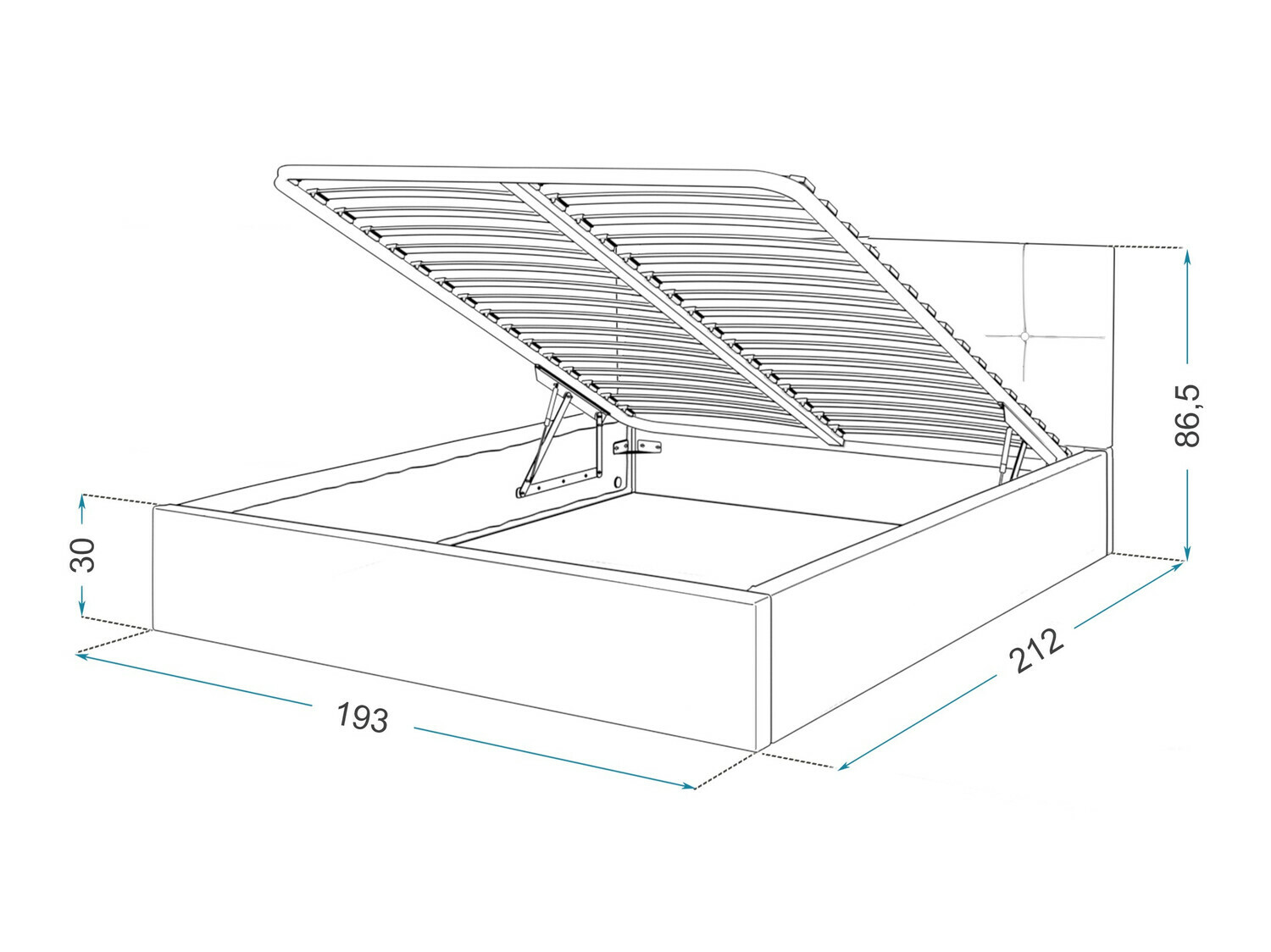 Bed Fairfield 107 (Roze)