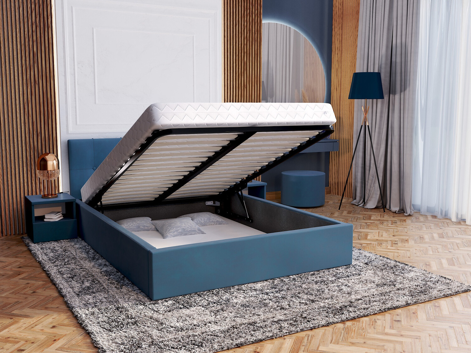 Bed Fairfield 107 (Turquoise)