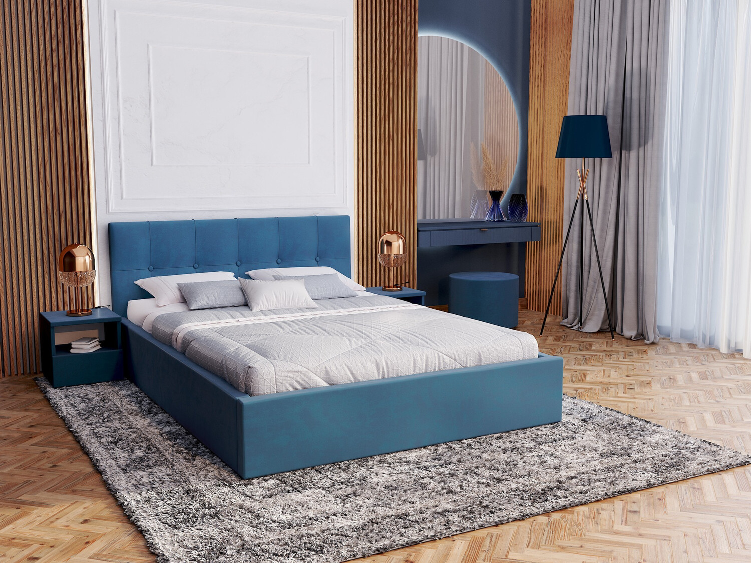 Bed Fairfield 107 (Turquoise)