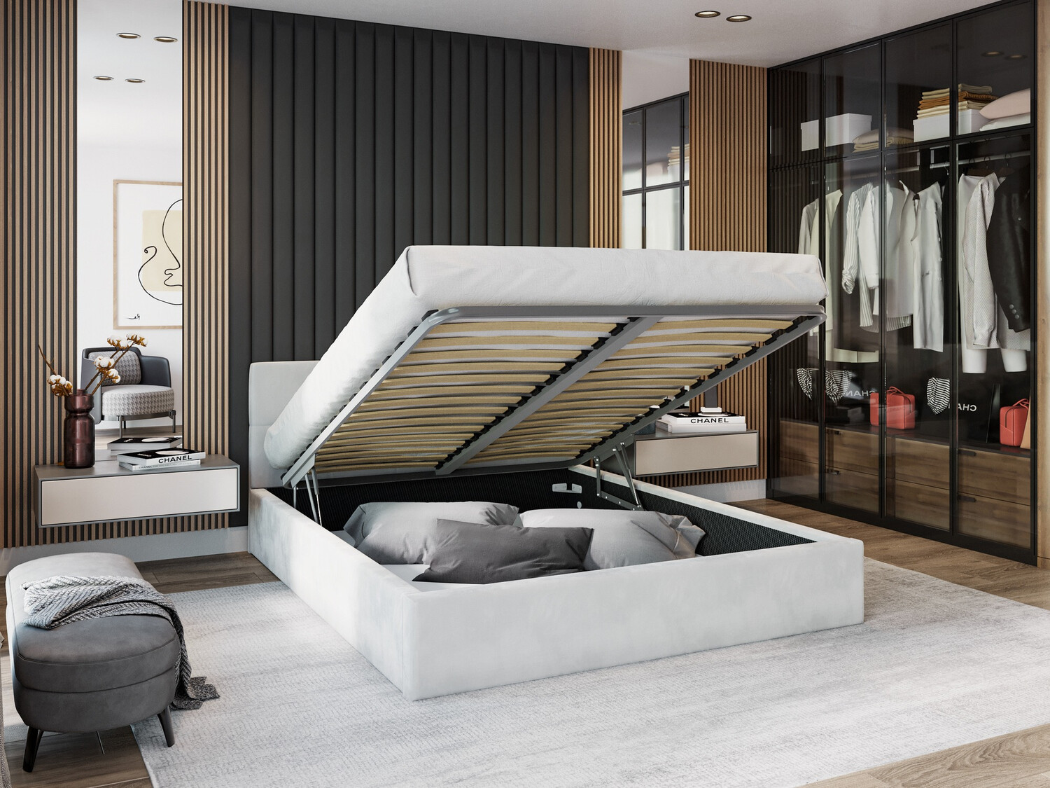 Bed Fairfield 107 (Wit)