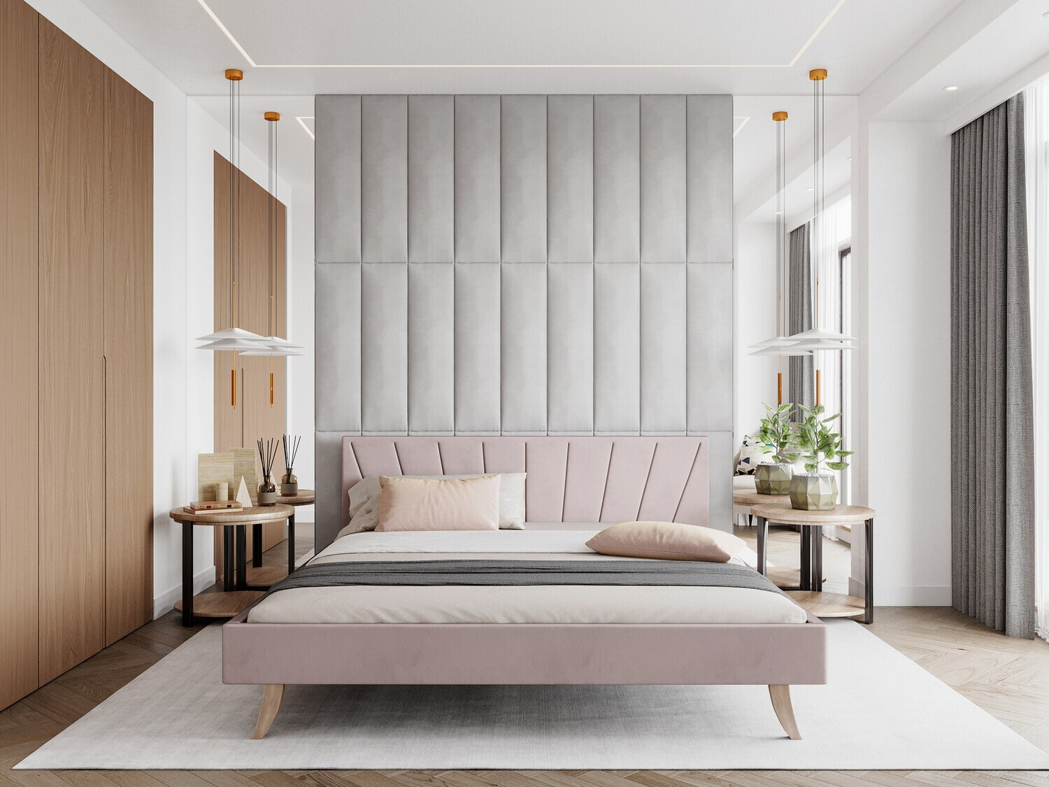 Bed Fairfield 108 (Lichtroze)